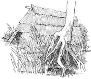 Maglemosehytte – Hütte, Maglemose – Hut from Maglemose
