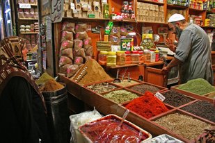 Aleppo Krydderi-Basar, Syrien 2009 – Aleppo Gewürz-Basar, Syrien 2009 – Aleppo spice-bazaar, Syria 2009