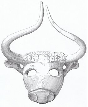 Oksehoved fra Barbartemplet, Bahrain – The bull's head deposit, The Barbar Temple, Bahrain