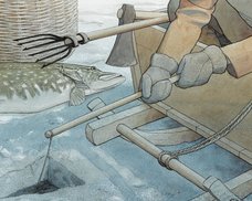 Isfiskeri – Eisangeln – Ice fishing
