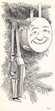 Juletræspynt, ca 1920 – Tannenbaum mit Schmuck um 1920 – Christmas tree decorations, app. 1920