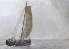 Vikingetidens handelsskib – Skandinavisches Handelsschiff – Trade ship from Viking Age