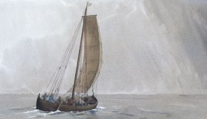 Vikingetidens handelsskib – Skandinavisches Handelsschiff – Trade ship from Viking Age