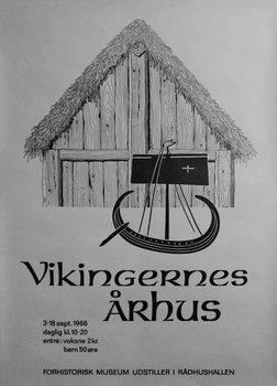 Vikingernes Århus, Forhistorisk Museum udstiller i Rådhushallen 1966, ©Flemming Bau
